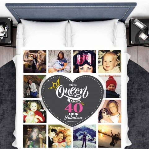 40 & Fabulous Photo Blanket