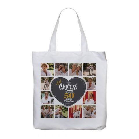 50 & Fabulous Photo Tote Bag