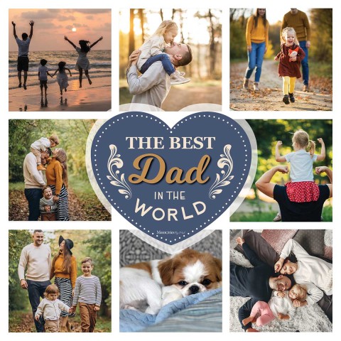 Best Dad Photo Blanket