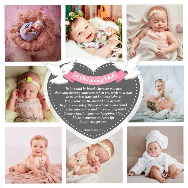 A Christening Wish Girl Photo Blanket