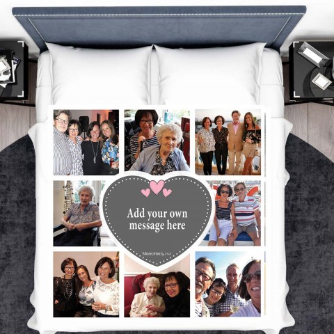 Add Your Own Message Photo Blanket (8 Photos)