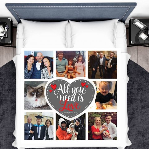 All You Need Is Love Photo Blanket