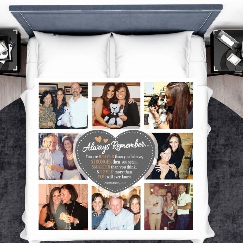 Always Remember Photo Blanket