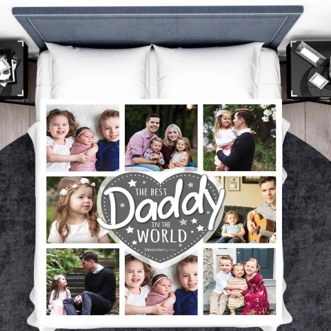 Best Daddy Photo Blanket