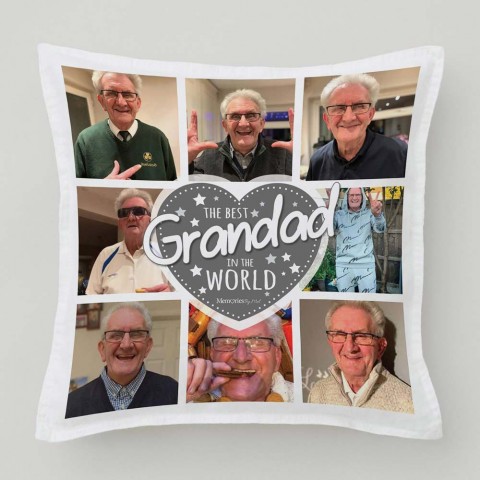 Best Grandad Photo Cushion