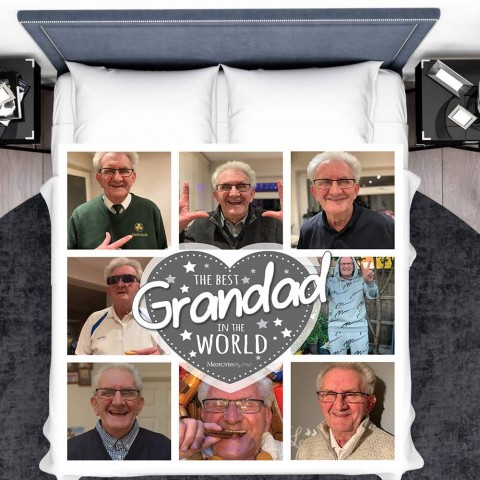 Best Grandad Photo Blanket