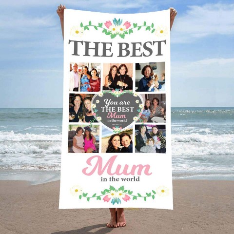 Best Mum In The World Photo Towel