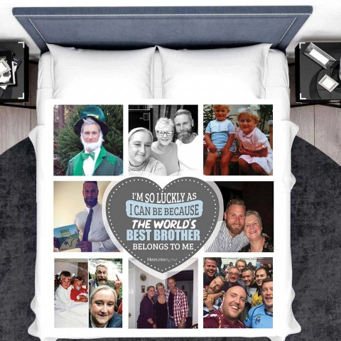 Best Brother Photo Blanket 