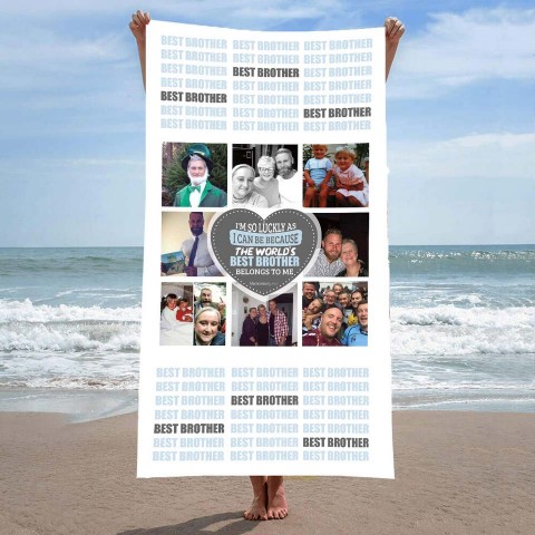 Best Brother Photo Towel