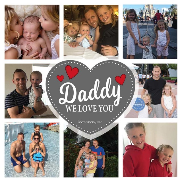 Daddy We Love You Photo Blanket