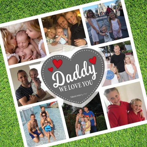 Daddy We Love You Photo Blanket