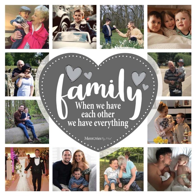 Family Photo Blanket (12 Photos)