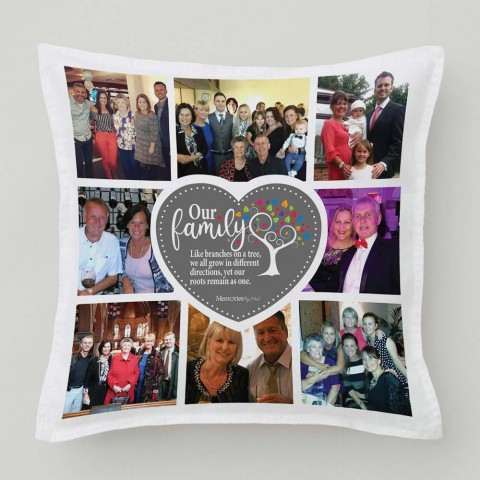 Family Tree Photo Cushion