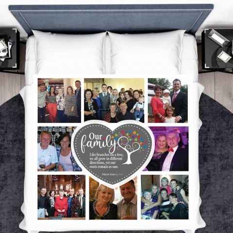 Family Tree Photo Blanket