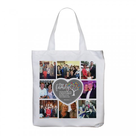 Family Tree Photo Tote Bag