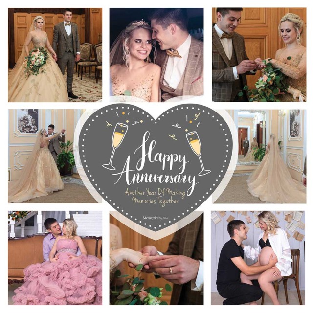 Happy Anniversary Photo Blanket