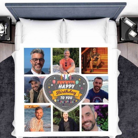 Happy Birthday To You Photo Blanket