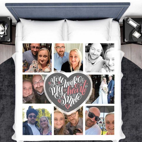 You Make My Heart Smile Photo Blanket