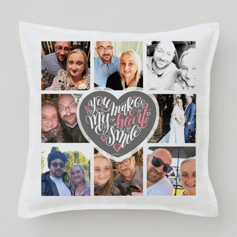 You Make My Heart Smile Photo Cushion