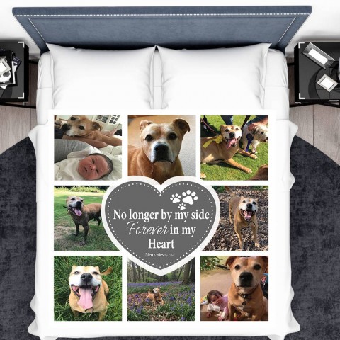 In Memory Dog Photo Blanket