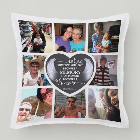 In Memory Treasure Photo Cushion