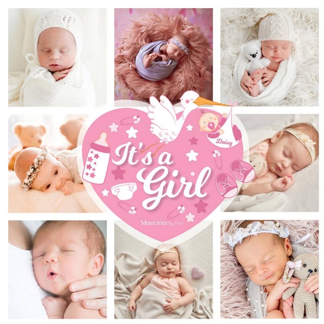 It's A Girl Photo Blanket