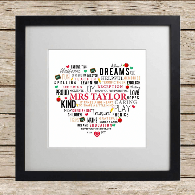 Love Heart Junior Teacher Frame