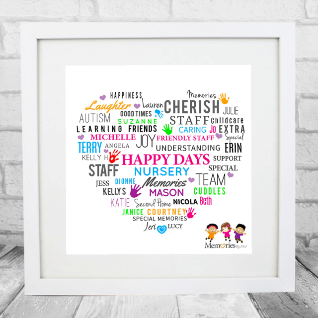 Love Heart Nursery Teacher Frame