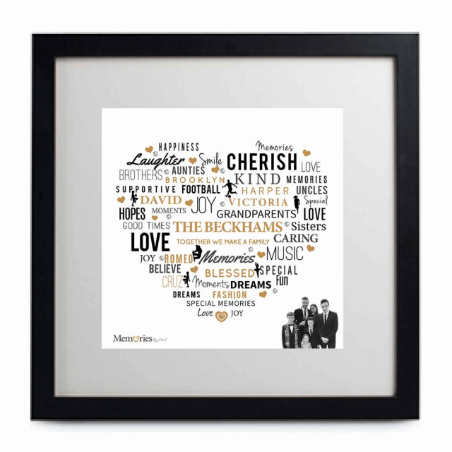 Love Heart With Photo - Word Art Frame