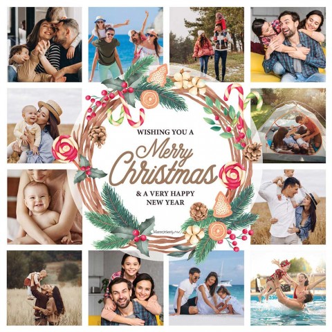 Merry Christmas Photo Blanket