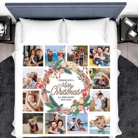 Merry Christmas Photo Blanket