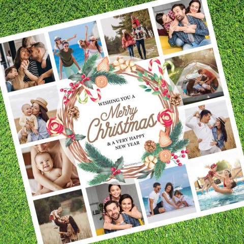 Merry Christmas Photo Blanket