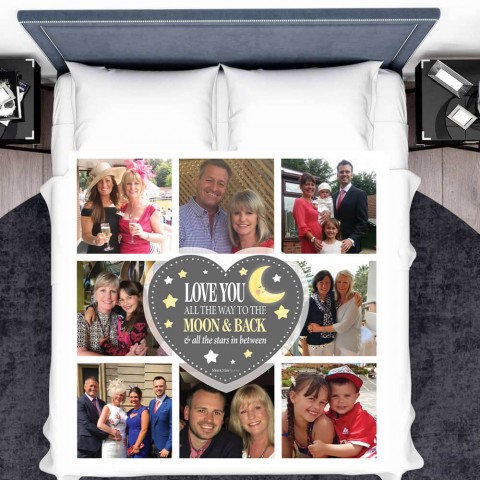 Love You To The Moon & Back Photo Blanket