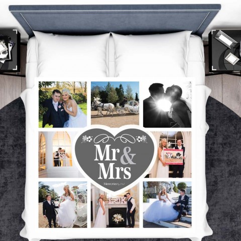 Mr & Mrs Photo Blanket