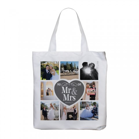 Mr & Mrs Photo Tote Bag