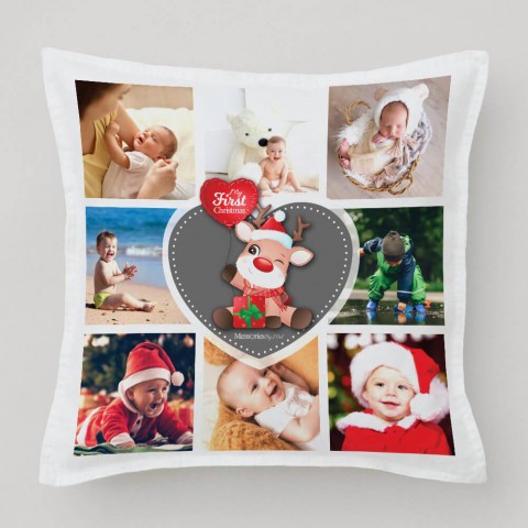 My First Xmas Photo Cushion