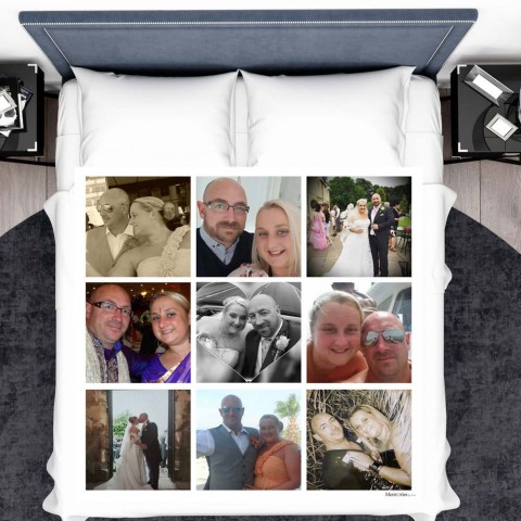 Photo Montage Photo Blanket (9 Photos)