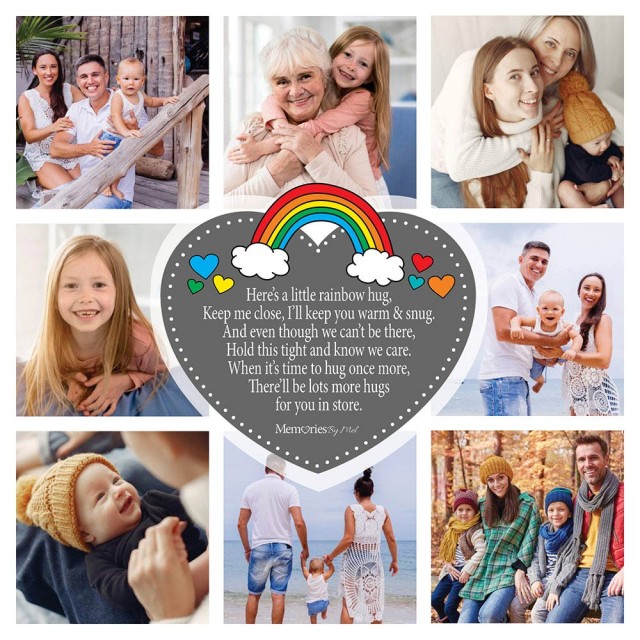 Rainbow Hug Photo Blanket