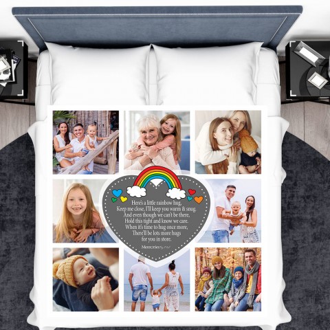 Rainbow Hug Photo Blanket