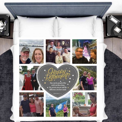 Happy Retirement Photo Blanket