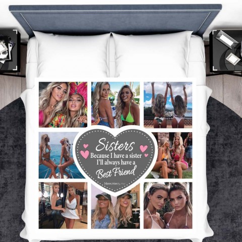 Sisters Photo Blanket 