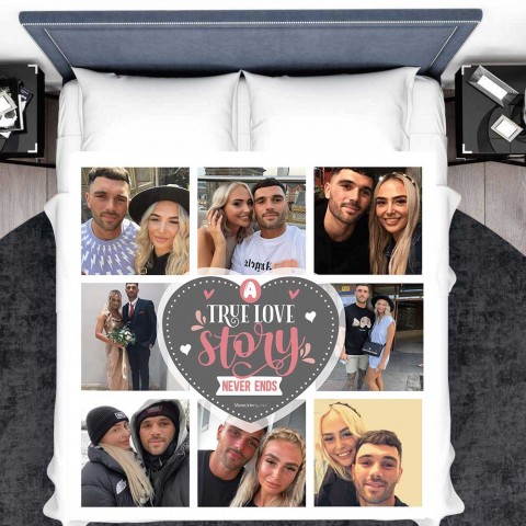 A True Love Story Photo Blanket