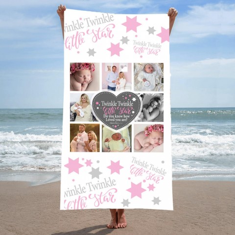 Twinkle Twinkle Pink Photo Towel