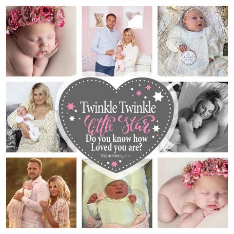 Twinkle Twinkle Pink Photo Cushion