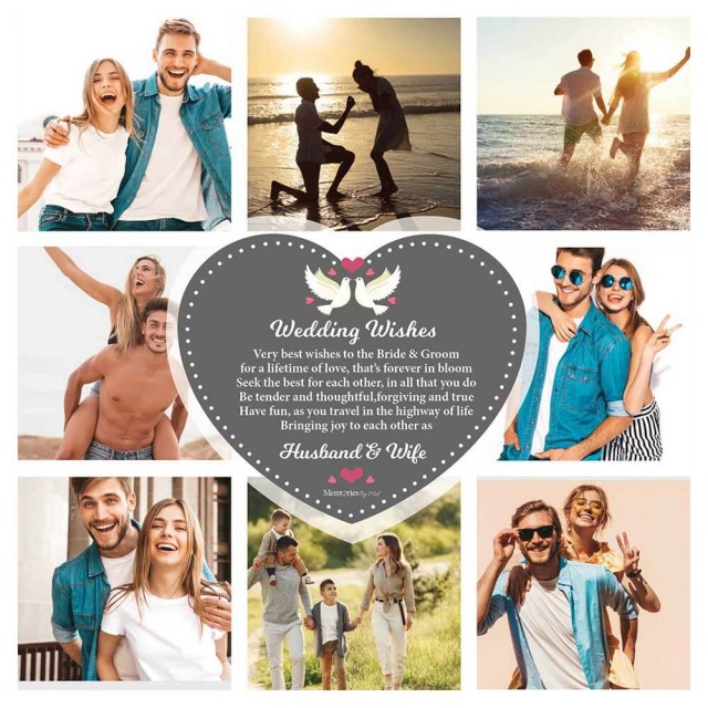 Wedding Wishes Photo Blanket