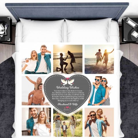 Wedding Wishes Photo Blanket