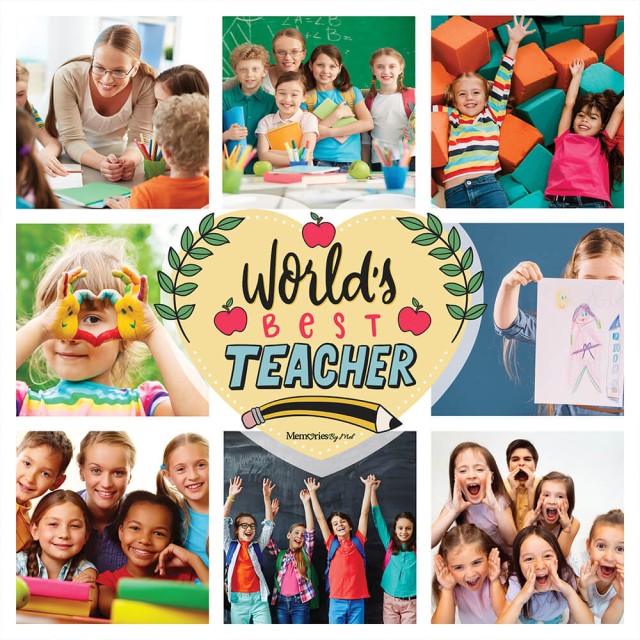 World's Best Teacher Photo Cushion